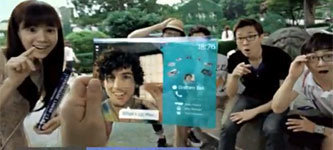Кадр из видеоролика Samsung
