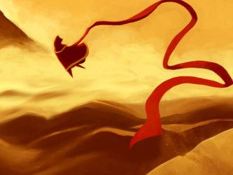 Кадр из игры Journey