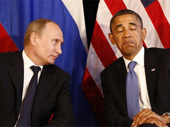 Владимир Путин и Барак Обама. Фото с сайта www.freerepublic.com