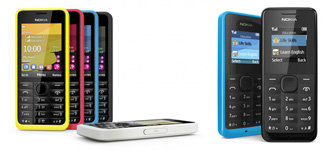 Nokia 301 и Nokia 105. Изображение с сайта gadgets.ndtv.com 