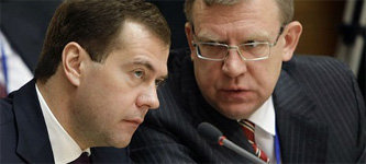 Дмитрий Медведев и Алексей Кудрин. Фото с сайта tvrain.ru