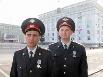 Фото Александра Матросова и Андрея Алехина предоставлено  УТ МВД России по СФО