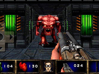 Кадр из игры Doom II
