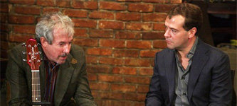 Андрей Макаревич и Дмитрий Медведев. Архивное фото с сайта kremlin.ru