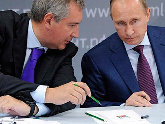 Рогозин и Путин, фото kremlin.ru
