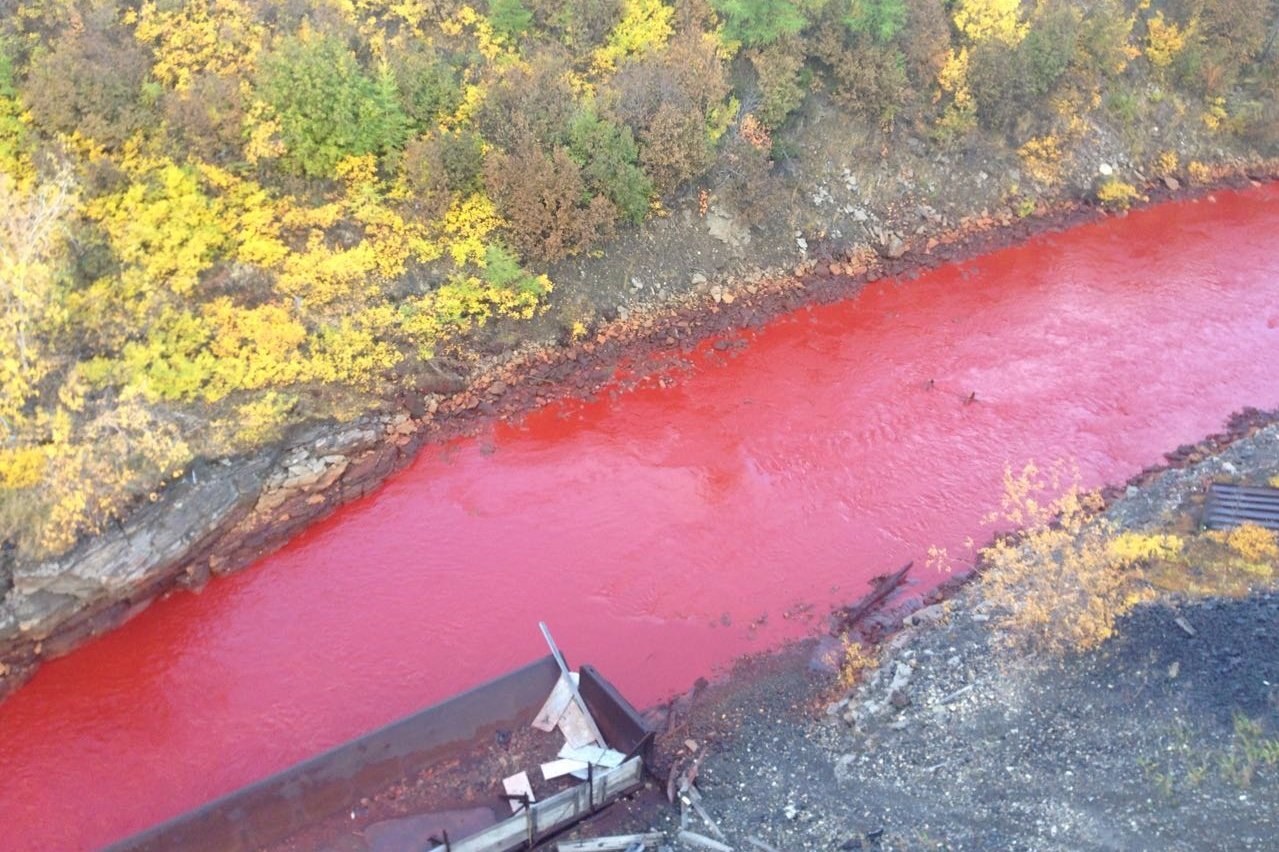 Норильск красная река