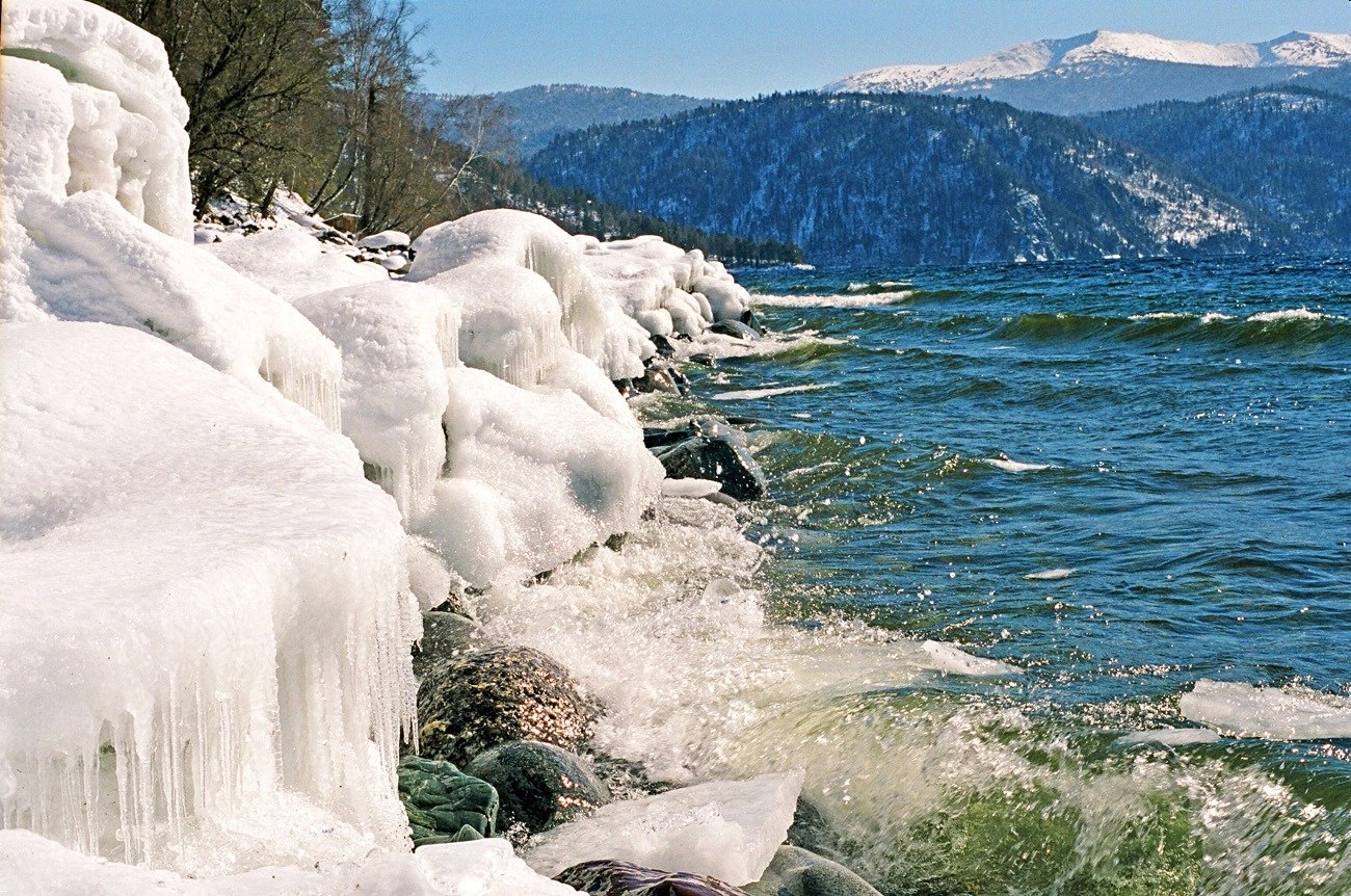 телецкое озеро зимой