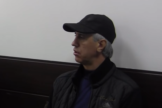 Анатолий Быков во время допроса