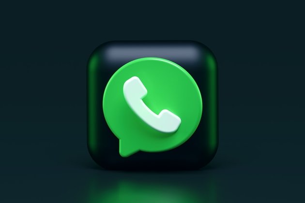 WhatsApp 3D логотип