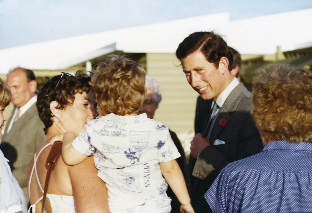принц Чарльз во время официальной поездки в 1983 году  
