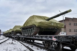 Танки Т-72Б3, произведенные на «Уралвагонзаводе»