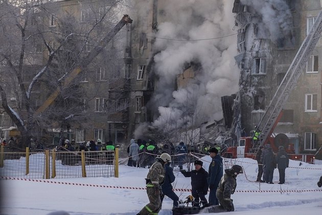 Взрыв газа на улице Линейной в Новосибирске