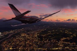 кадр из игры Microsoft Flight Simulator