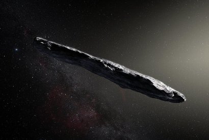 Космический объект Оумуамуа, снятый в Солнечной системе в 2017 году