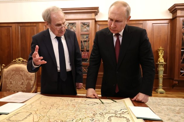 Председатель Конституционного Суда Валерий Зорькин и президент России Владимир Путин