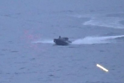 Отражение атаки дронов на корабль «Иван Хурс»