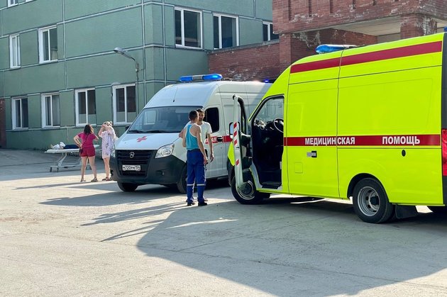 Эвакуация пациентов из ЦКБ при пожаре