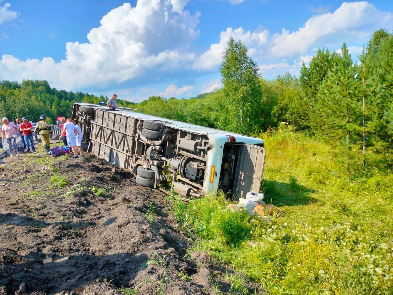 авария с автобусом в Кузбассе