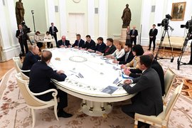 Встреча Путина с руководителями предприятий обрабатывающей промышленности