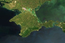 Снимок Крыма со спутника