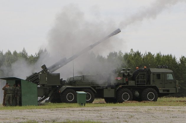 Колесное 152-миллиметровое самоходное артиллерийское орудие 2С43 «Мальва»
