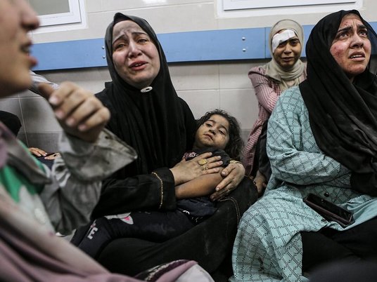 Последствия удара по больнице в Газе