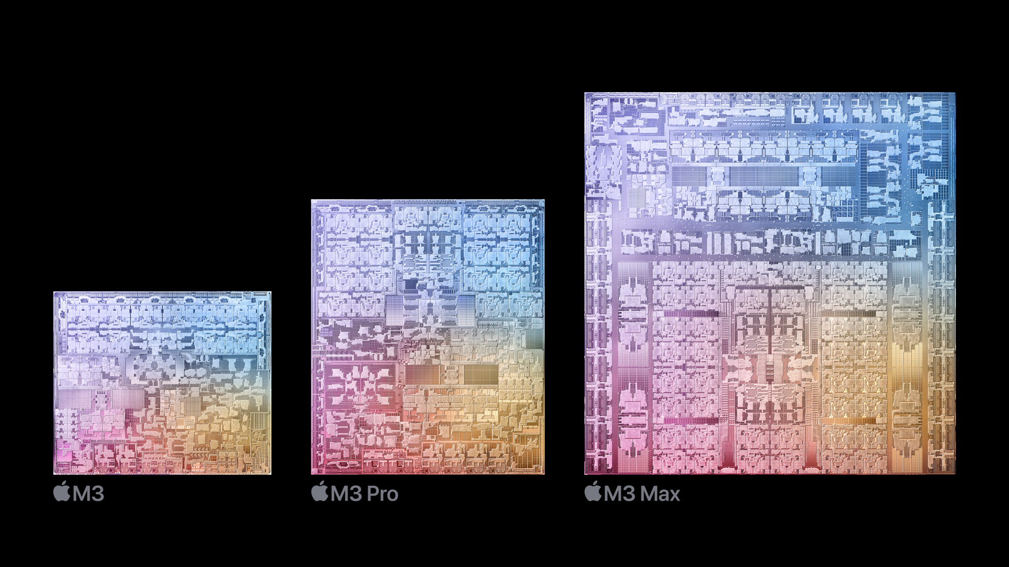 новые чипы М3, M3 Pro и M3 Max