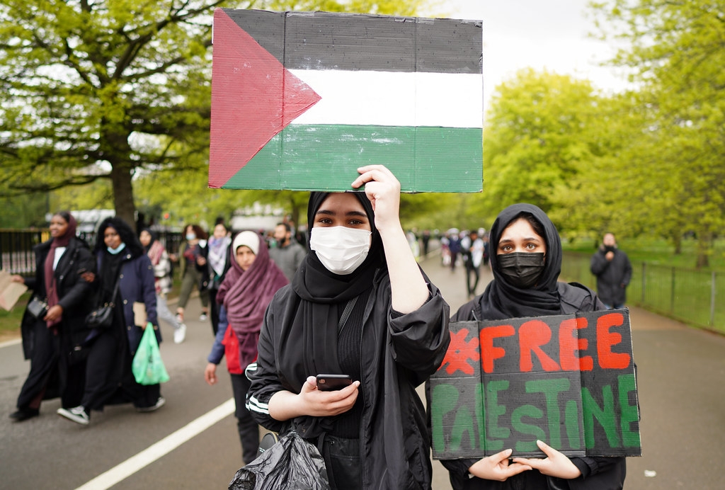 Акция в поддержку Сектора Газы в Лондоне