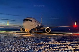 Boeing 737-800 авиакомпании «Нордстар» за пределами ВПП в Норильске
