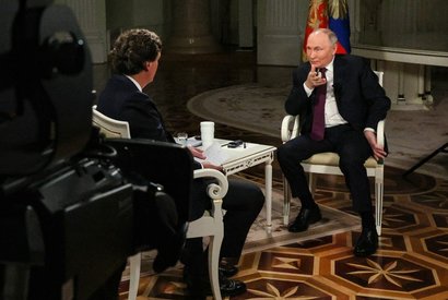 Интервью президента России Владимира Путина журналисту Такеру Карлсону