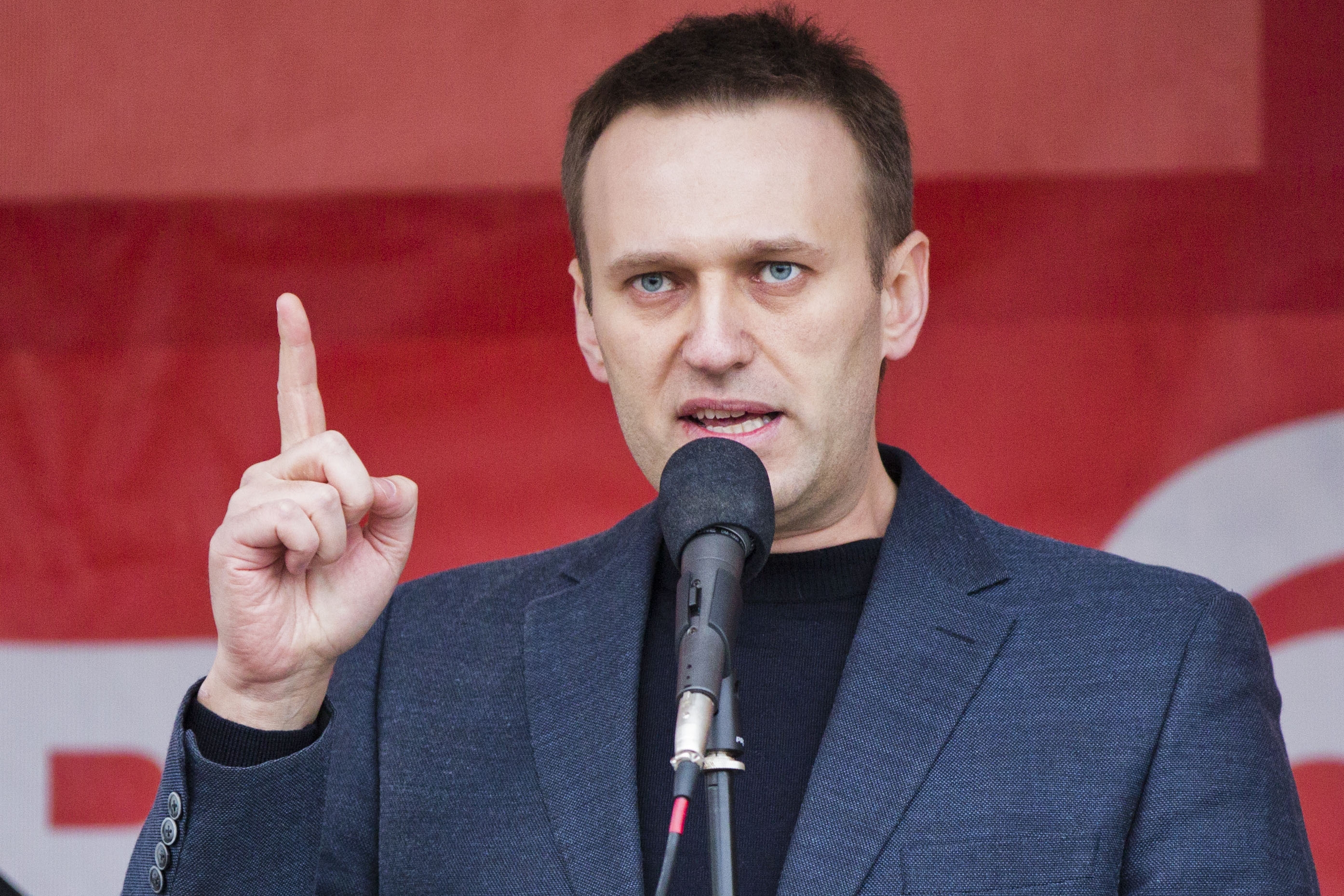 Алексей Навальный на митинге 