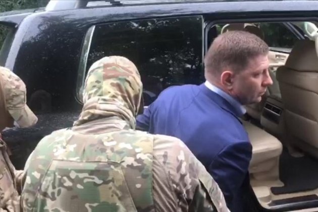 Экс-губернатор Хабаровского края Сергей Фургал во время задержания