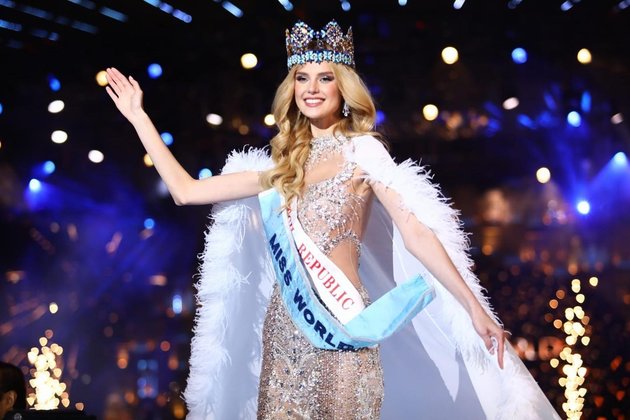 Победительница 71-го конкурса «Мисс мира» Кристина Пышкова из Чехии