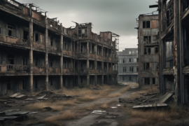 Постапокалипсис, война, разрушенный город