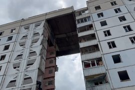 Обрущившася многоэтажка в Белгороде