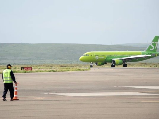 Airbus А320 в аэропорту Кызыла