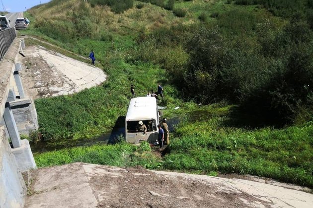 ДТП с автобусом в Новосибирской области