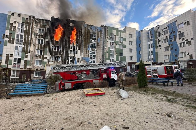 Дрон ВСУ попал в жилой дом в Белгороде