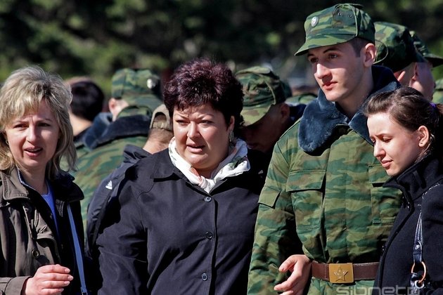 Призывники отправляются в армию