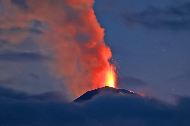 Извержение вулкана Ключевского