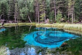 Гейзерное озеро на Алтае