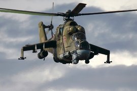 Транспортно-боевой вертолет Ми24П