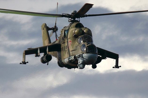 Транспортно-боевой вертолет Ми24П