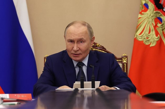 Президент Владимир Путин на совещании Совбеза