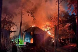 Пожар в Новосибирском зоопарке