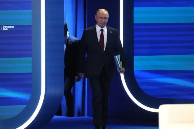 Президент России Владимир Путин на форуме «Валдай» в 2025 году