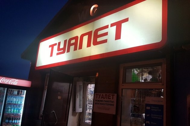 Туалет в Болотном, Болотное, сортир