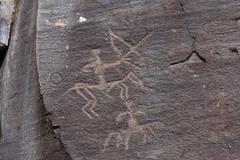 Один из рисунков Шалаболинской писаницы, расположенной в Красноярском крае