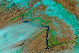 Обь из космоса