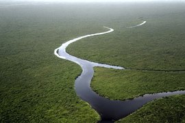 Река, аэрофотосъемка